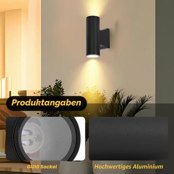 Wandlamp buiten - Tuinverlichting - Buitenverlichting - 2 st, Verzenden, Zo goed als nieuw