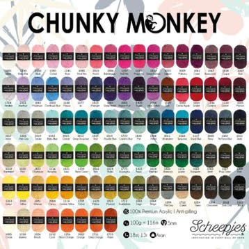 Scheepjes Chunky Monkey 100g - 2005 Navy - Blauw, Verzenden, Nieuw