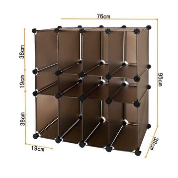 2dekans | SoBuy Vakkenkast - 12 Vakken - 95 x 76 x 38 cm -, Ophalen of Verzenden, Zo goed als nieuw