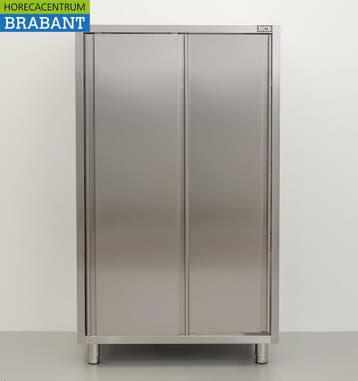 HCB RVS Servieskast Werkkast Kast 2 schuifdeuren, Zakelijke goederen, Horeca | Keukenapparatuur, Ophalen of Verzenden, Nieuw in verpakking