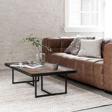 *WOONWINKEL* DTP Home Criss Cross Salontafel Visgraat Teakho, Verzenden, Nieuw