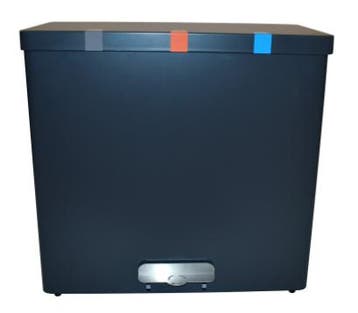 Afvalbak | Grafietgrijs | 102 liter | Incl. bekerinzet, Verzenden, Nieuw in verpakking