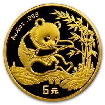 China. 5 Yuan 1994 1/20 oz ¥5 CNY Chinese Gold Panda Coin BU