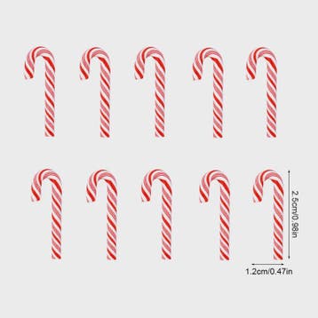 Mini Kerststokjes (10/30/50 Stuks) - Kleurrijke & Rode Candy, Verzenden, Nieuw