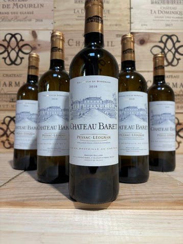 2018 Château Baret - Pessac-Léognan - 6 Flessen (0.75 liter), Nieuw