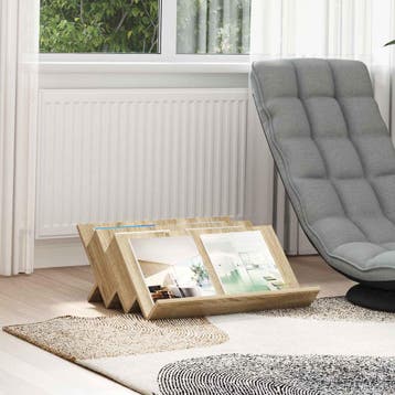 vidaXL Tijdschrift Rek Sonoma Eiken 65 x 53 x 28,5 cm, Huis en Inrichting, Woonaccessoires | Krantenbakken en Lectuurbakken, Verzenden