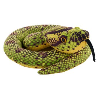 Pluche anaconda knuffel - groen - 91 cm - slangenknuffel, Verzenden, Nieuw
