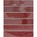 Wandtegel wadi decor rood 6x30 wandtegel tegeloutlet, Ophalen, Nieuw, 10 m² of meer, Wandtegels