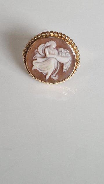 Zonder minimumprijs - Ring - 14 karaat Roségoud - cameo van, Sieraden, Tassen en Uiterlijk, Nieuw