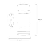 Solar wandlamp Dali op zonne-energie - Warm wit licht, Tuin en Terras, Buitenverlichting, Zonne-energie, Verzenden, Minder dan 50 watt