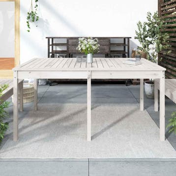 Tuinmeubels Wit Grenen | 59% Korting | Nieuw, Ophalen of Verzenden, Gebruikt, Rechthoekig, Hout