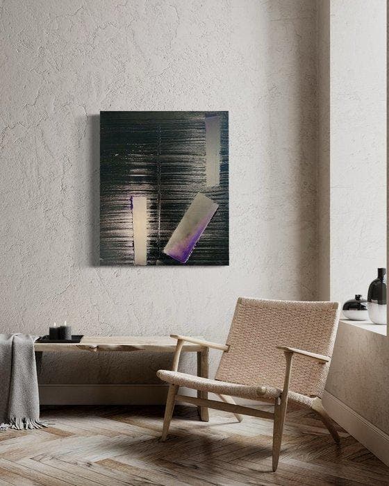 Ronan Martin - At Night - Pierre Soulages - NO RESERVE PRICE, Antiek en Kunst, Kunst | Schilderijen | Modern