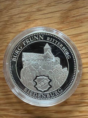Duitsland. Silver medal Burg Prunn Ritterburg 20g (.999)