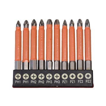 Hofftech Langbit set - 70 mm - getande hoofden - plastic..., Ophalen of Verzenden, Nieuw