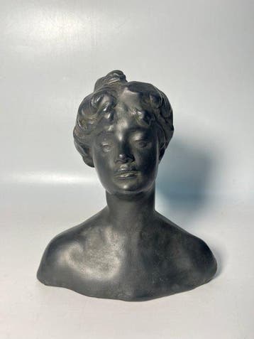 Beeld, Rodins Young Woman - 24 cm - Koud aardewerk, Antiek en Kunst