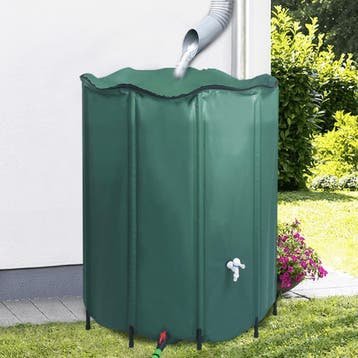 vidaXL Regenton inklapbaar met tap 1000 L, Tuin en Terras, Tuinslangen, Verzenden, Nieuw