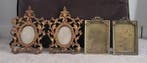 Collection of 4 Antique Brass Picture Frames — Baroque
