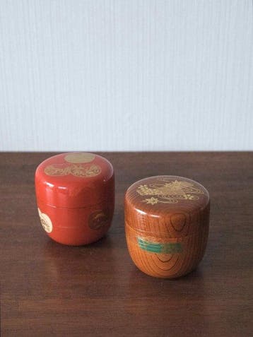 Natsume (2) - Set van twee Japanse laktheebussen (natsume) –