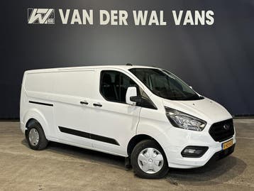 Ford Transit Custom 2.0 TDCI L2H1 Euro6 Airco | Camera | And, Stof, Gebruikt, Wit, Dealer onderhouden