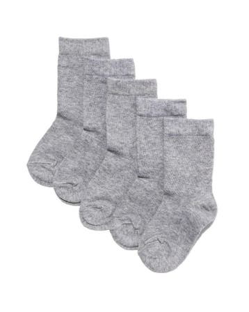 HEMA Kindersokken - 5 paar grijsmelange, Verzenden, Nieuw