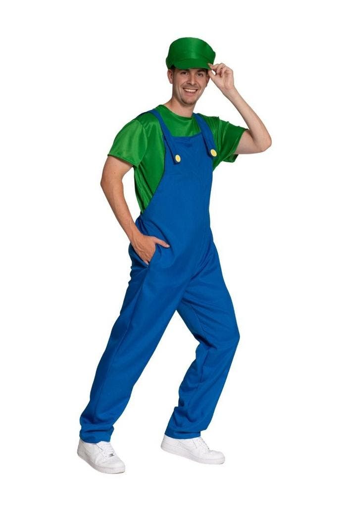 Loodgieter Kostuum Luigi Heren, Kleding | Heren, Carnavalskleding en Feestkleding, Nieuw, Ophalen of Verzenden