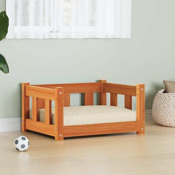 vidaXL Hondenbed 55,5 x 45,5 x 28 cm Massief grenenhout, Verzenden, Nieuw