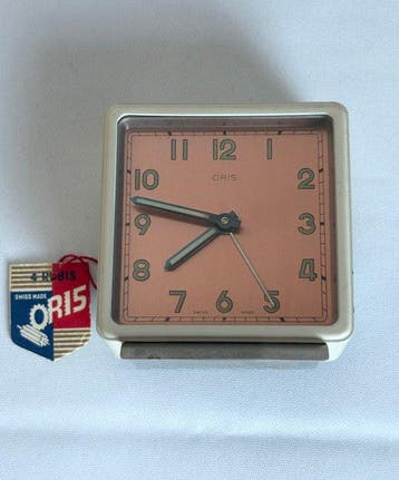 Reisklok, Wekker - Industrial - “New-Old-Stock” - 1950-1960, Antiek en Kunst, Antiek | Klokken