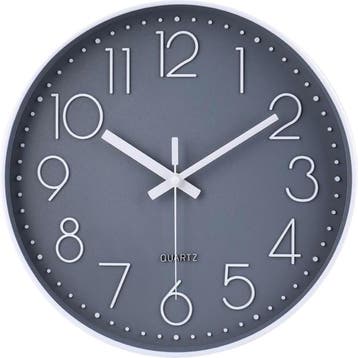 Tyme Wandklok Modern - Goed leesbaar - Stille 30cm Klok -, Huis en Inrichting, Woonaccessoires | Overige, Ophalen of Verzenden