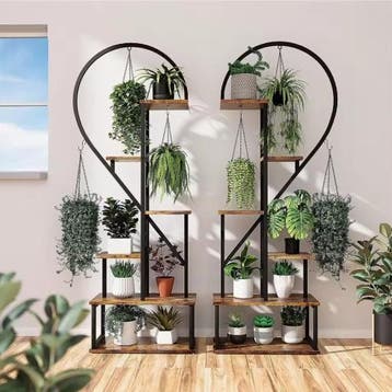 Set van 2 Hartvormige Plantenstandaards – 6 Lagen, Verzenden, Nieuw