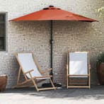 vidaXL Tuinparasol Terracotta 294 x 150 x 223 cm Polyester, Verzenden, Nieuw, 1 tot 2 meter
