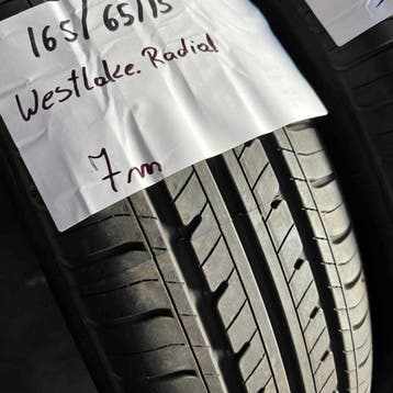 2 x Westlake 165-65-15 Zomerbanden 7mm, Gebruikt, 15 inch, Ophalen of Verzenden, Band(en)
