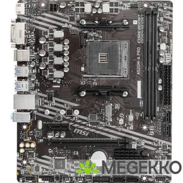 MSI A520M-A PRO, Computers en Software, Moederborden, Verzenden, Nieuw