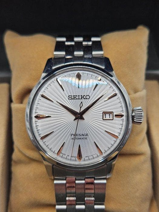 Seiko - Presage Cocktail Time White/Rosegold Skydiving -, Sieraden, Tassen en Uiterlijk, Horloges | Antiek