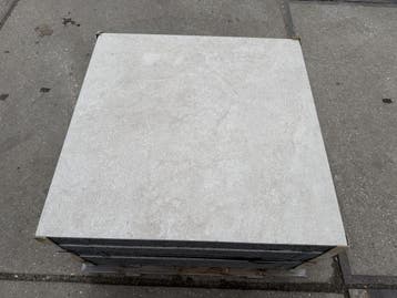 Veiling - 17,92 M2 Keramische Tegel Beige 80x80x8 Cm, Tuin en Terras, Tegels en Klinkers, Nieuw