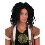 Rasta pruik zwart met dreads - Herenpruiken, Hobby en Vrije tijd, Feestartikelen, Ophalen of Verzenden, Nieuw