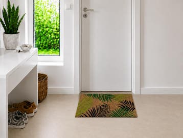 Kokosmat 'Leaf' met bladmotief - 50x80 cm, Verzenden, Nieuw