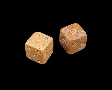 Oud-Romeins Been Dobbelstenen Gooien - 12 mm (Zonder
