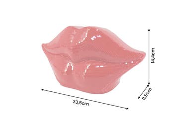 Decoratief object DISCO LIP 35cm mozaïek rood - 70087, Ophalen of Verzenden, Nieuw