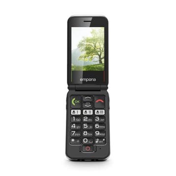 Emporia Joy-LTE Senioren Klaptelefoon - Zwart, Ophalen of Verzenden, Nieuw