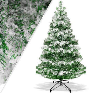 Kerstboom met sneeuw - Kunstkerstboom - 210 cm - Met standaa, Diversen, Verzenden, Zo goed als nieuw