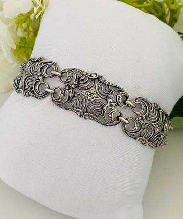 Art Deco - Duitsland - (1930) - Markasieten - 935 Zilver -