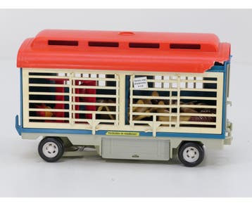 Playmobil 3514 Circus Leeuwenwagen + 3477 Woonwagen met C..., Ophalen of Verzenden, Gebruikt