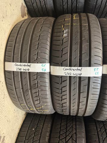 235-45-18 Continental Zomerbanden 5.5mm Montage 235 45 18, Ophalen, 18 inch, Gebruikt, 235 mm