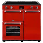 Belling Kensington 90Ei Inductie fornuis Rood2249, Ophalen of Verzenden, Nieuw, 95 cm of meer