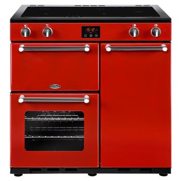 Belling Kensington 90Ei Inductie fornuis Rood2249, Ophalen of Verzenden