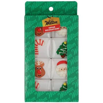 Wilton Suikerdecoratie Fijne Kerst 8st., Verzenden, Nieuw