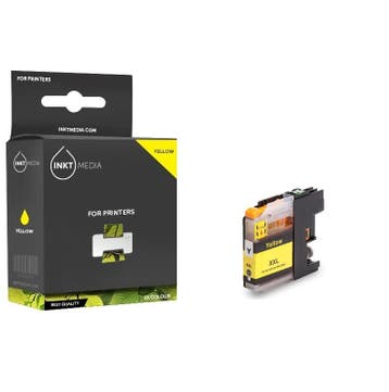 Huismerk Cartridge Geel t.v.v. Brother LC-3619XL LC-3617, Nieuw, Cartridge, Inktmedia