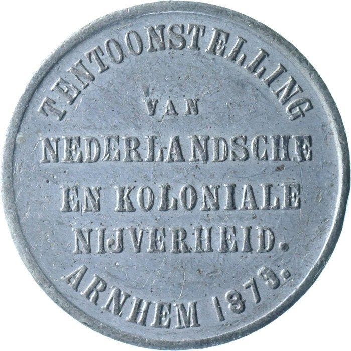 Nederlands-Indië / Nederland - Arnhem. Historiepenning 1879, Postzegels en Munten, Munten | Nederland