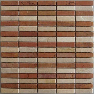 Wand Mozaïek Tegels Factory Steen Anticato Beige Rood - M.., Doe-het-zelf en Verbouw, Tegels, Wandtegels, Nieuw, Ophalen of Verzenden