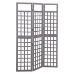 vidaXL Kamerscherm/trellis met 3 panelen 121x180 cm, Verzenden, Nieuw